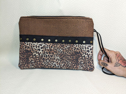 Bolso de mano leopardo